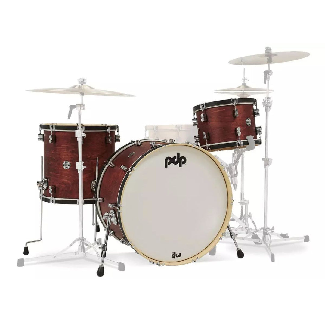 PDP Concept Maple Classic 3-Piece Shell Pack (9x13 No STM, 16x16FT, 14x24 Kick) - Ox Blood Stain