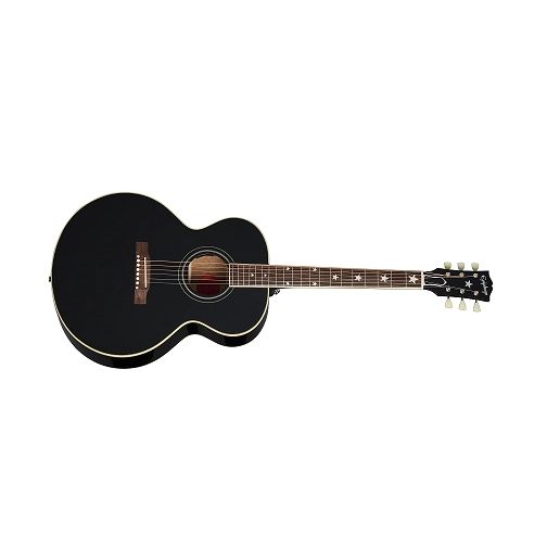 Epiphone J-180 LS Acoustic/Electric Guitar with Case - Ebony