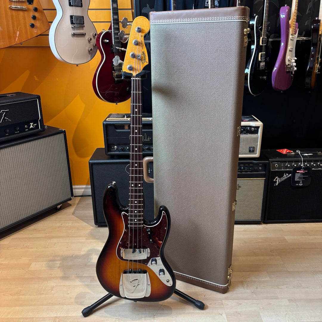 Fender - AVRI 60's Jazz Bass 3-TSB Rosewood  w/OHSC & Case Candy ( MINT 2011) - USED