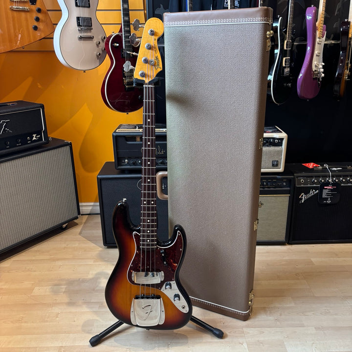 Fender - AVRI 60's Jazz Bass 3-TSB Rosewood  w/OHSC & Case Candy ( MINT 2011) - USED