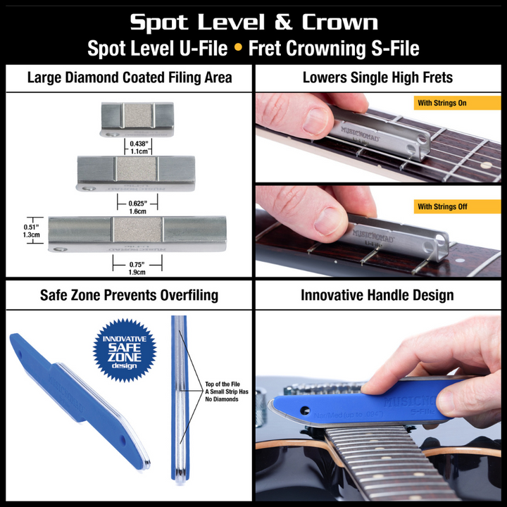 MusicNomad FRET-TOOL-18PC-SET 18-Piece Guitar Fret Tool Set