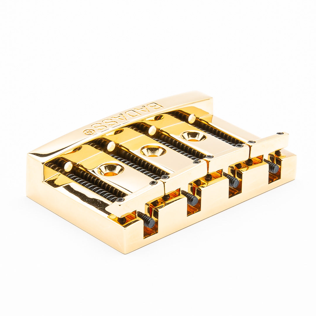 Allparts BB-3341-002 Leo Quan® Badass I™ Bass Bridge, 4 String - Gold