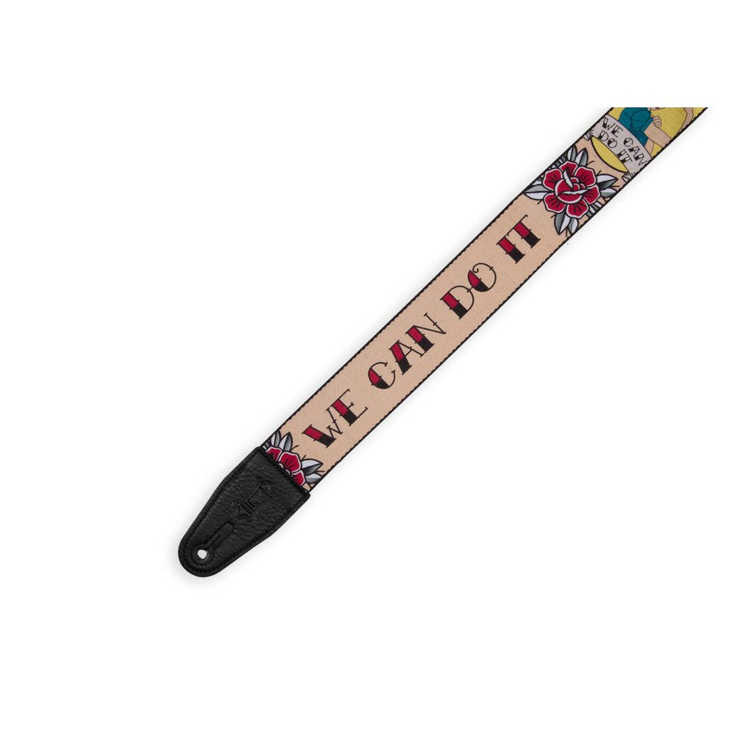 Levy's 2'' Printed Polyester Guitar Strap - Rosie the Riveter