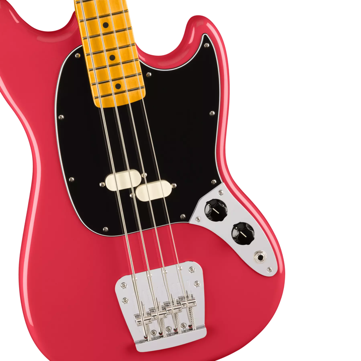 Fender American Professional Classic Mustang Bass® -  Maple Fingerboard -  Faded Dakota Red