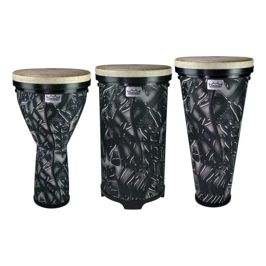 Remo DP-VS13-AA-45 Versa Combo Pack, Djembe 13", Timbau 13", Tubano 13", Urban Gray