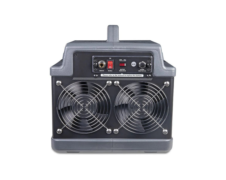 Add a touch of bubble magic anywhere you go! The Eliminator Lighting Bubbletron EXL GO, the ultimate battery-powered bubble machine for adding a touch of magic to your stage or mobile performance or party.