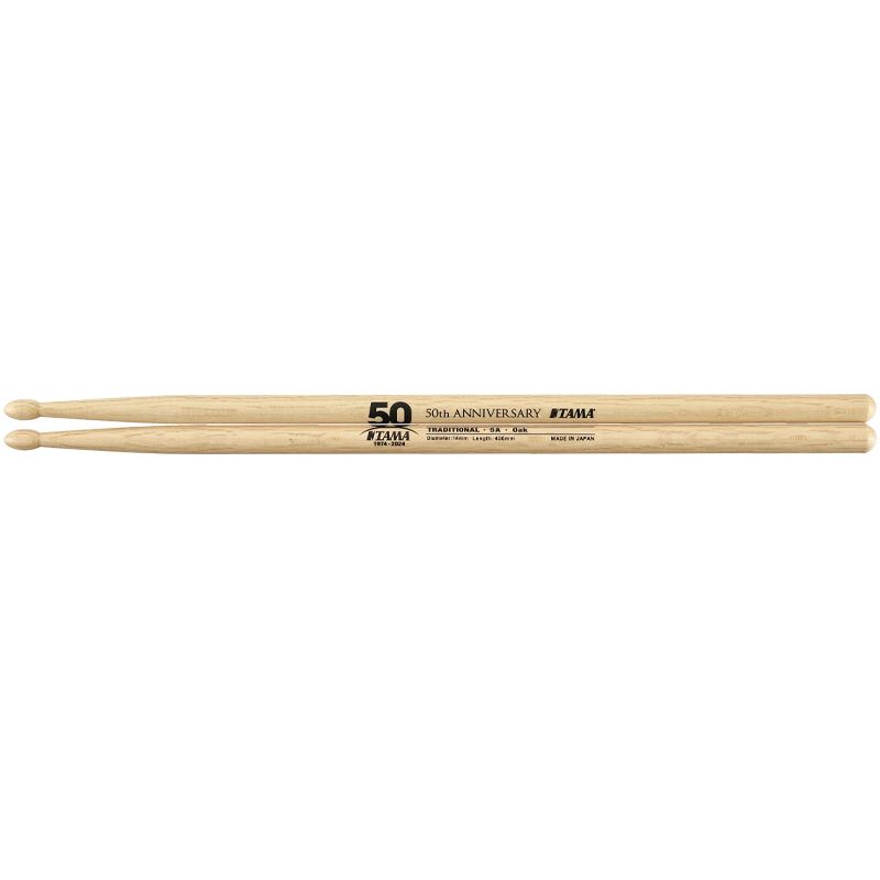 Tama 50th Anniversary Limited Edition Oak Drumsticks - 5A