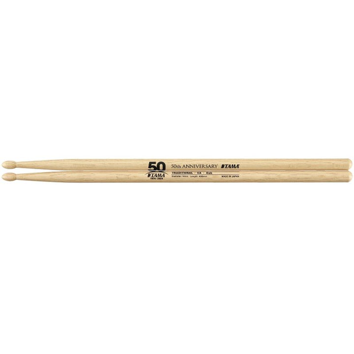 Tama 50th Anniversary Limited Edition Oak Drumsticks - 5A