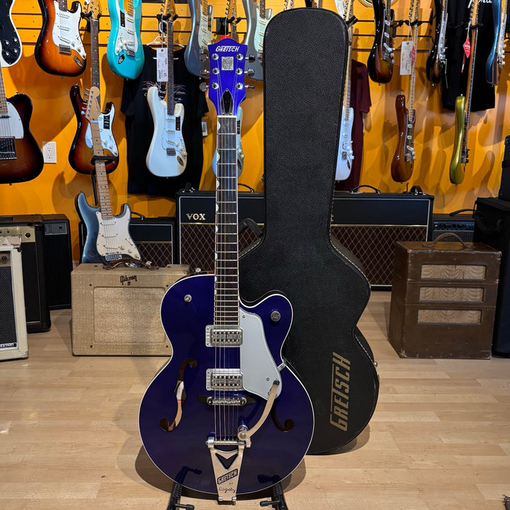 Gretsch - G6120-SH Setzer Hot Rod w/ Gretsch Hard Shell Case (MIJ-Regal Blue-1999) - USED