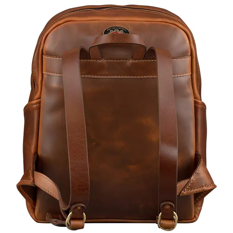 Gibson LIFTON-BKP-BRN Lifton Leather Backpack, Brown