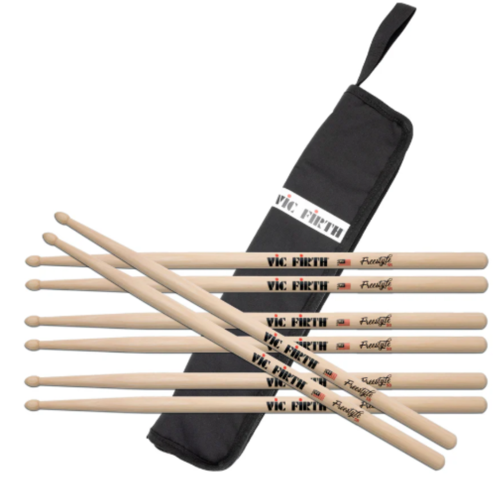 Vic Firth PFS5B.4-ESB.1 FS5B Bundle 4PR W/ Free Essential Drumstick Bag