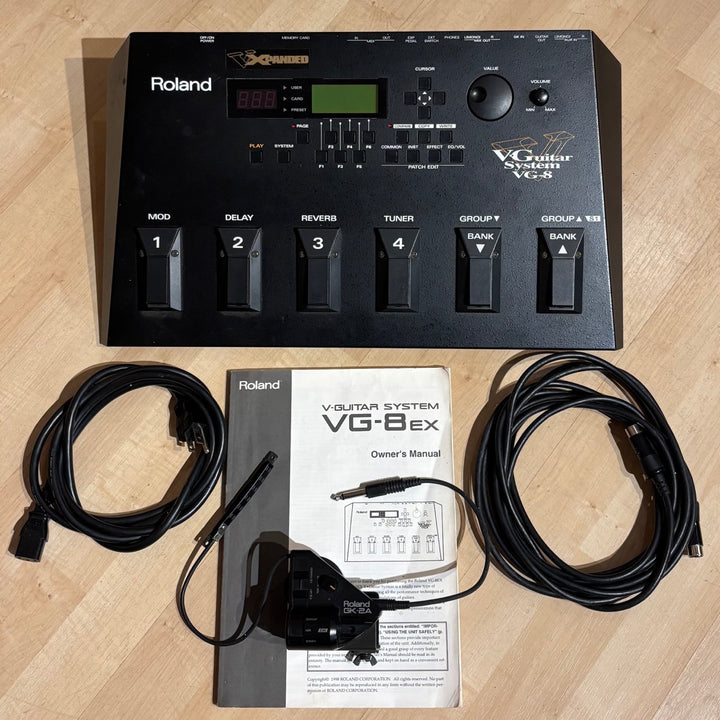 Roland Synth Package - VG8-EX Guitar Synth w/ GK2A Pickup, Manual & 13 Pin Patch Cable (1998) - USED