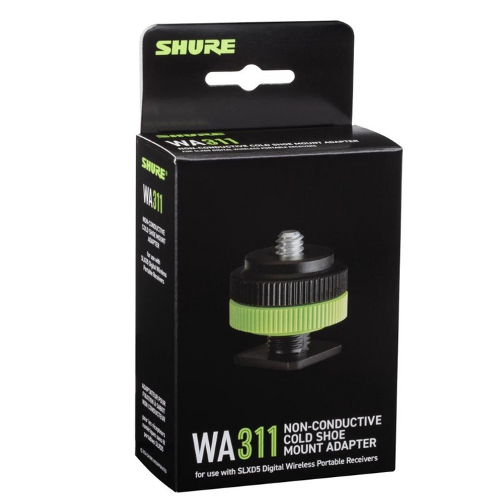 Shure WA311 Non-Conductive Cold Shoe Mount Adapter for use w/ SLXD5