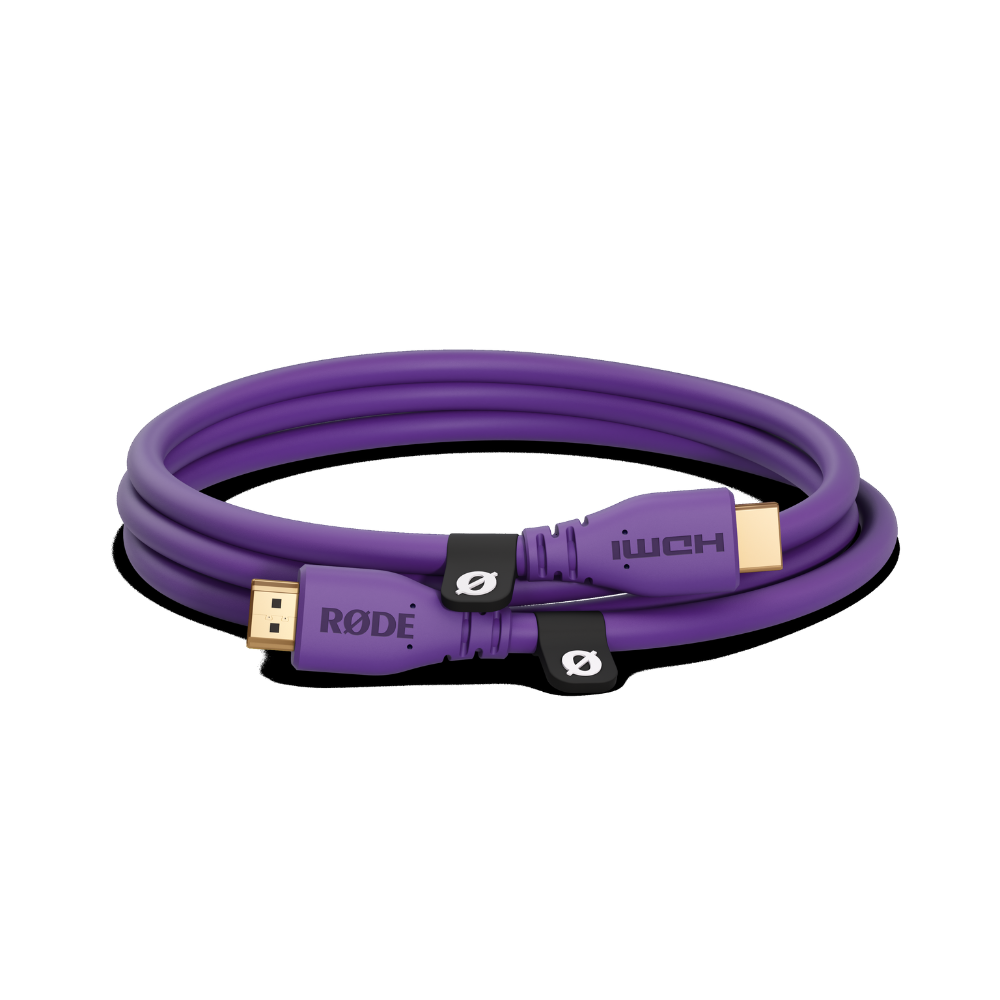 Rode HDMICABLE1.5M-PU 1.5M - 2.0 HDMI Cable, (dia 6mm) - Purple
