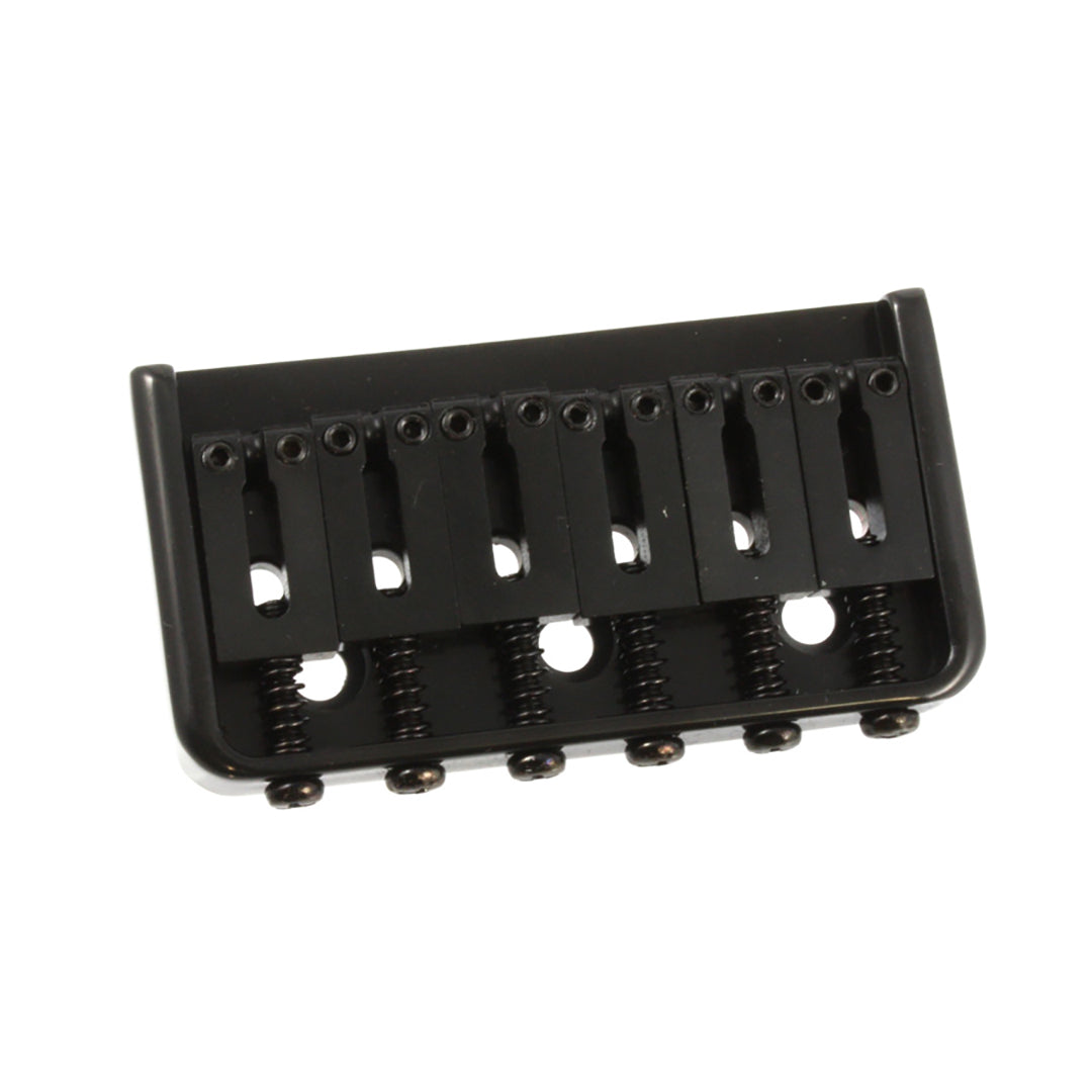 Allparts SB-5107 Non-Tremolo Bridge with Steel Saddles Black