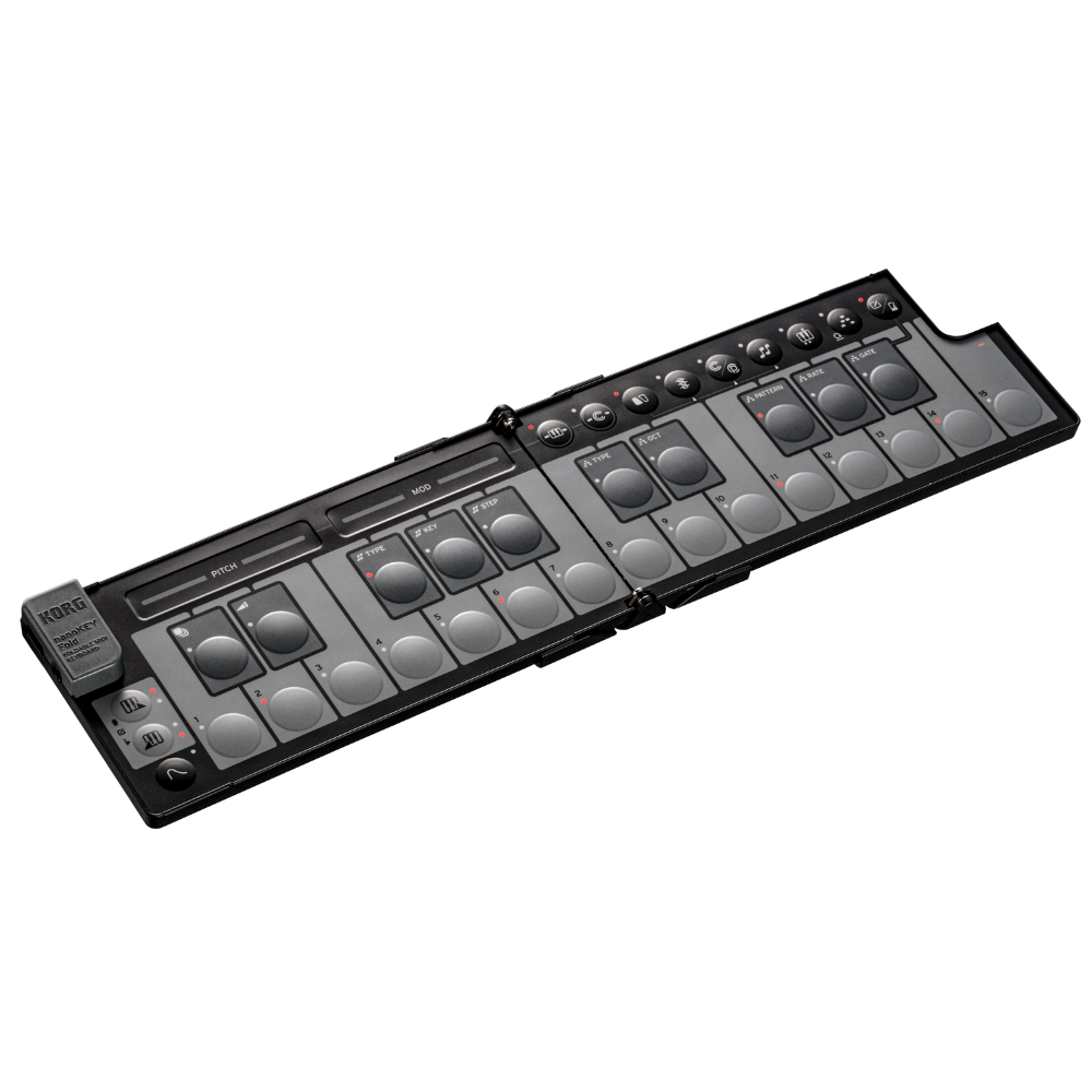 Korg NANOKEYFDBK Foldable pocket size MIDI Keyboard - Black
