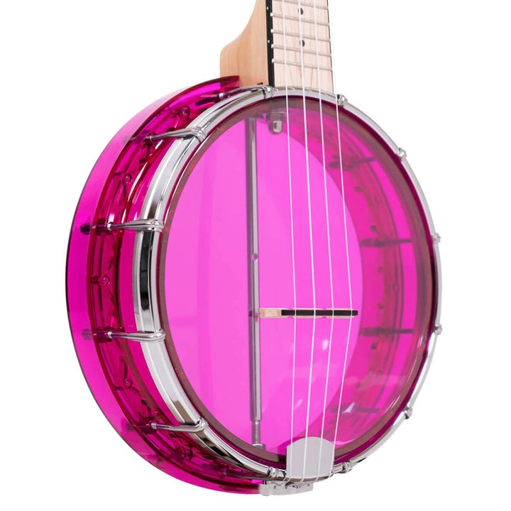 Gold Tone Little Gem See-Through Banjo-Ukulele - Amethyst