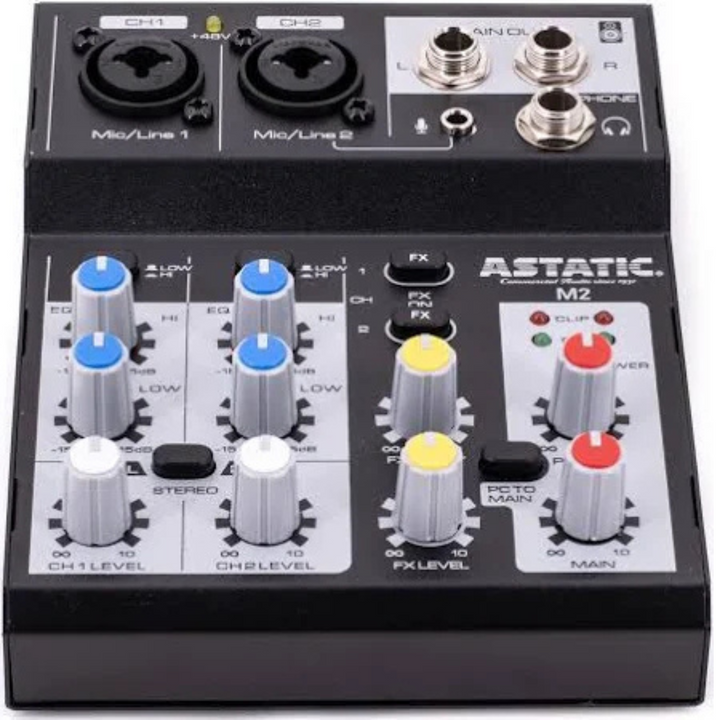 CAD 2 Channel Compact Mixer w/2 XLR Combo Inputs