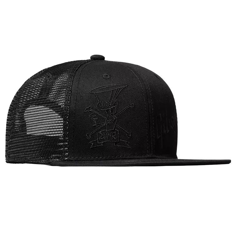 Gibson GHT-SLSHTRHTB Slash 'Skully' Trucker Hat, All-Black