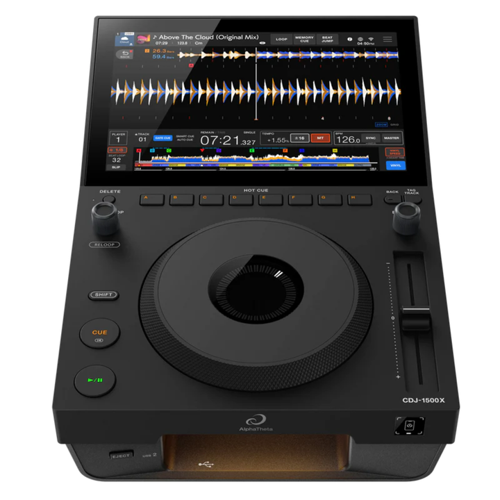 AlphaTheta CDJ-1500X DJ Media Player With 10.1in Touchscreen