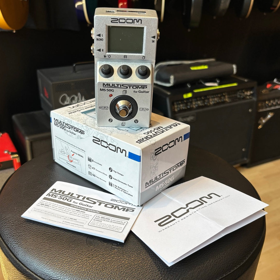 Zoom - Multi Stomp MS50G Stereo Multi FX Pedal w/ Box & User Guide - USED