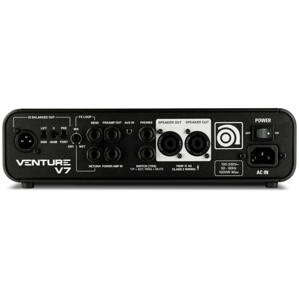 Ampeg - Venture V7 (700 Watt) Solid State Compact Bass Guitar Head