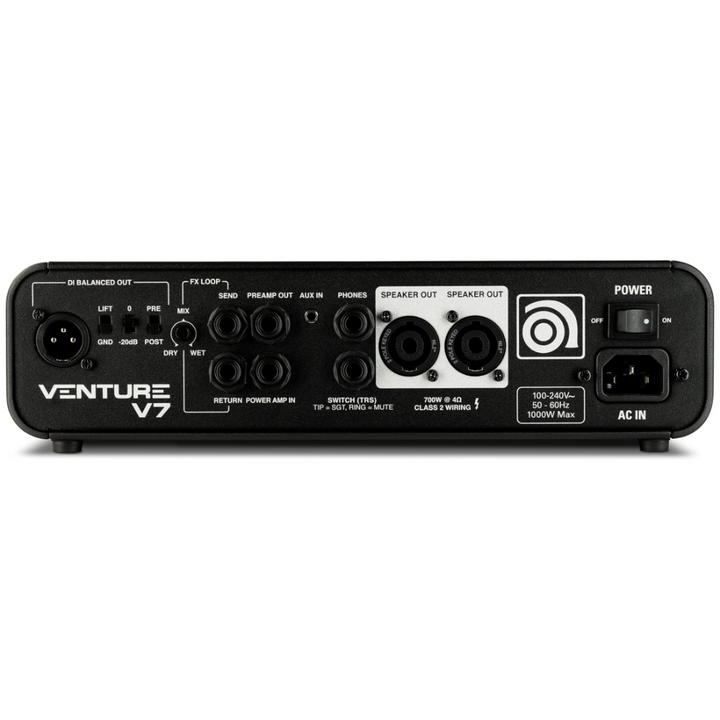 Ampeg - Venture V7 (700 Watt) Solid State Compact Bass Guitar Head