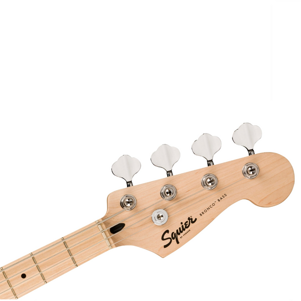 Squier Sonic Bronco Bass, Maple Fingerboard, White Pickguard - Arctic White