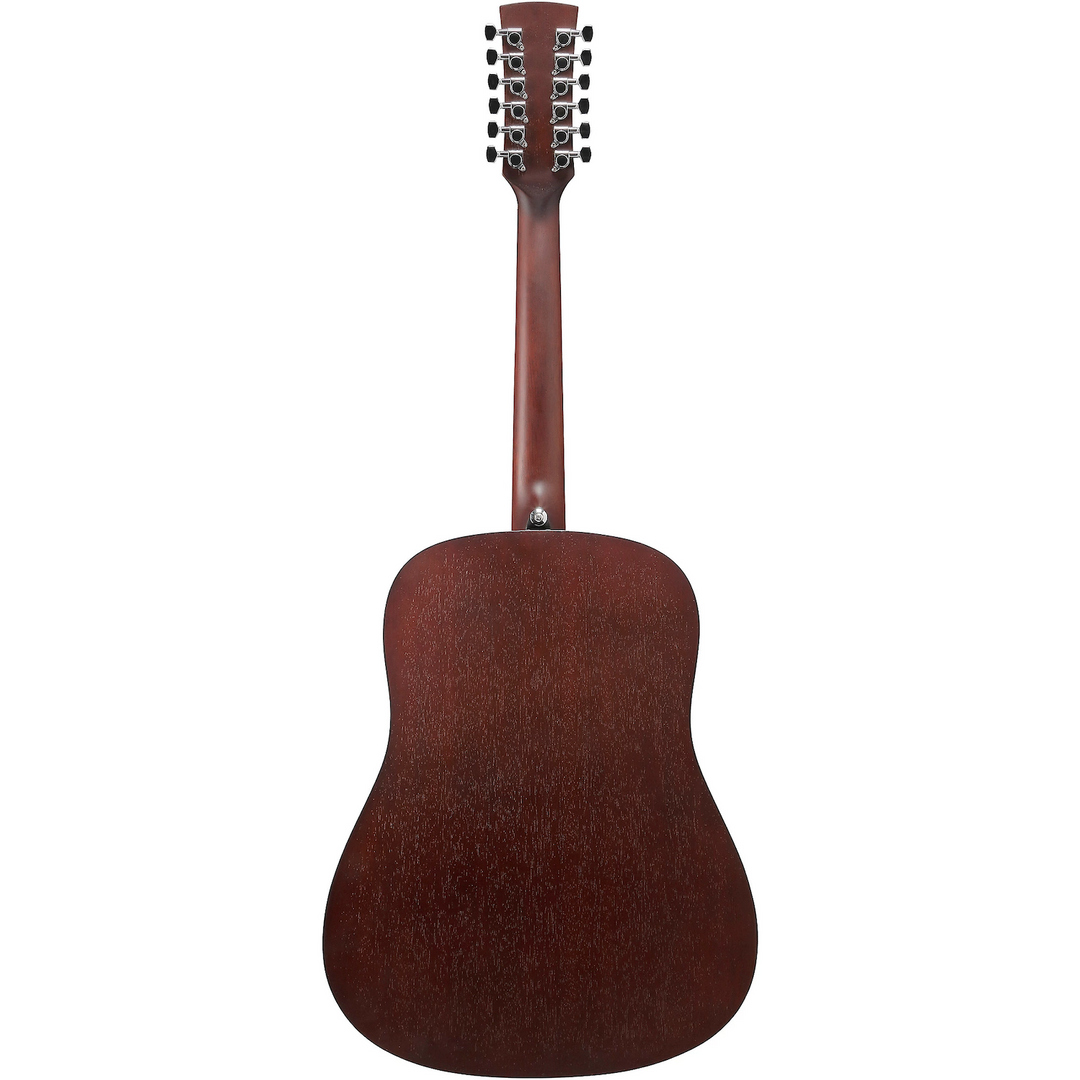 Ibanez PF5412WKH 12-String Dreadnought Acoustic Guitar Weathered Black Open Pore