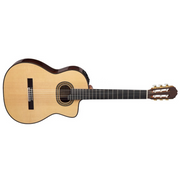Takamine DH90 TAK Class C/A Solid Spruce Top PREAMP CT4-DX (Replaces TH90) RH Classical Guitar - SH300A Semi-hard Case