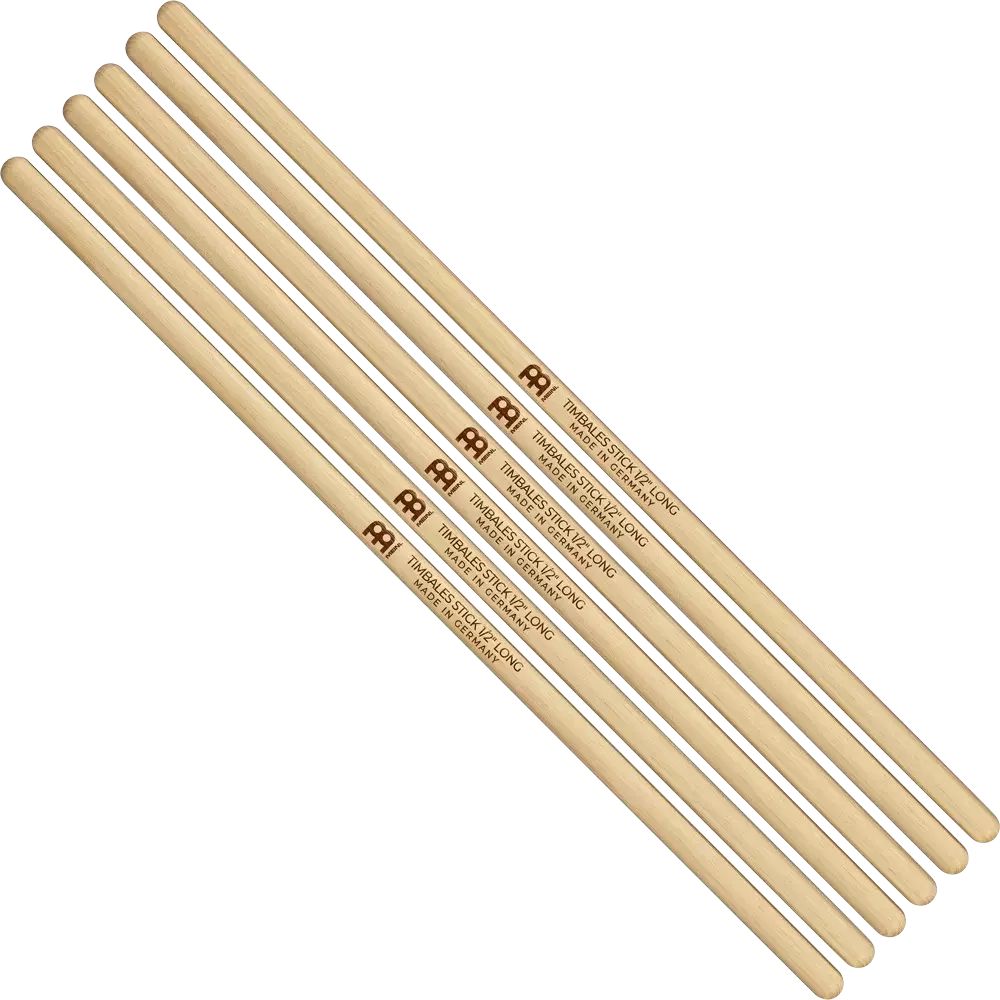Meinl SB126-3 Timbales Stick 1/2", Long, Hickory, Pair, 3-Pack