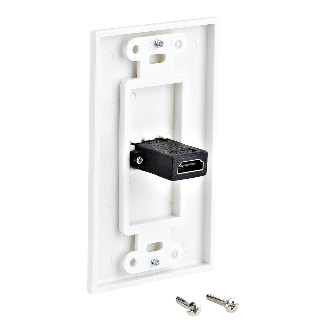 Startech Single Outlet Female HDMI Wall Plate White