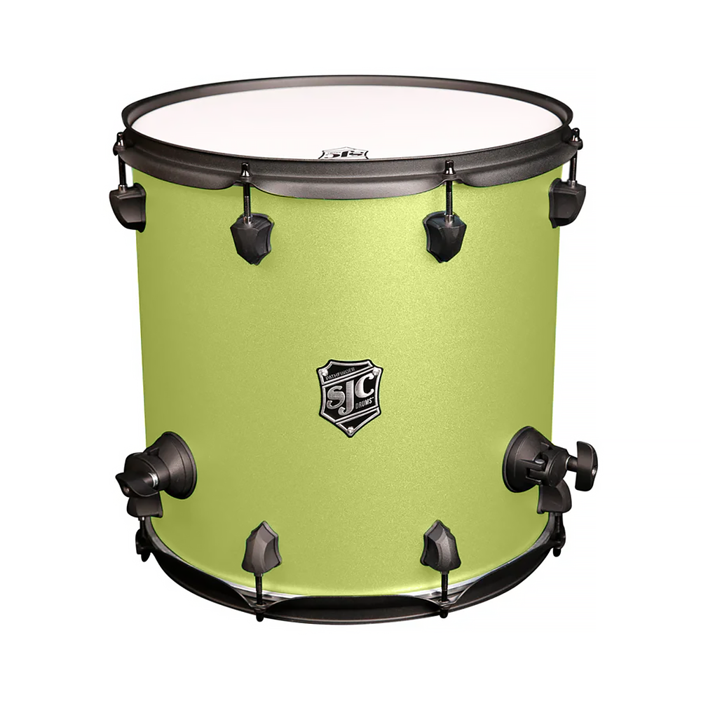SJC Drums PFFT1414FBSLWBJ Pathfinder Floor Tom 14x14 - Sublime Lime, Black HW