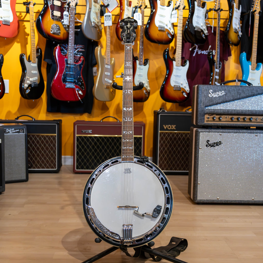 Washburn - B16 Americana - 5 String Banjo Package (w/ Pickup, HD Case, Strap, Tuner, Capo & Picks) - USED