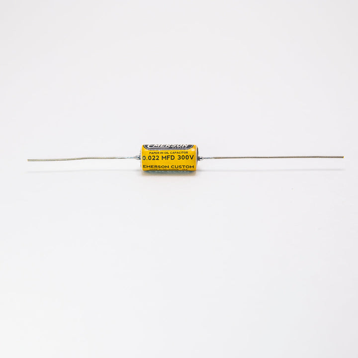 Allparts EP-4401-000  Emerson Custom Paper-in-Oil Capacitors - 0.022uf, Yellow & Cream - 5 Pack