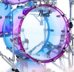 Pearl CRB2216BXC734 22X16 Crystal Beat Bass Drum Cotton Candy Fade