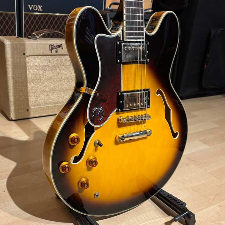 Epiphone - Sheraton II VS Left Handed - Vintage Sunburst  (No Case Or Bag - 2008)  - USED