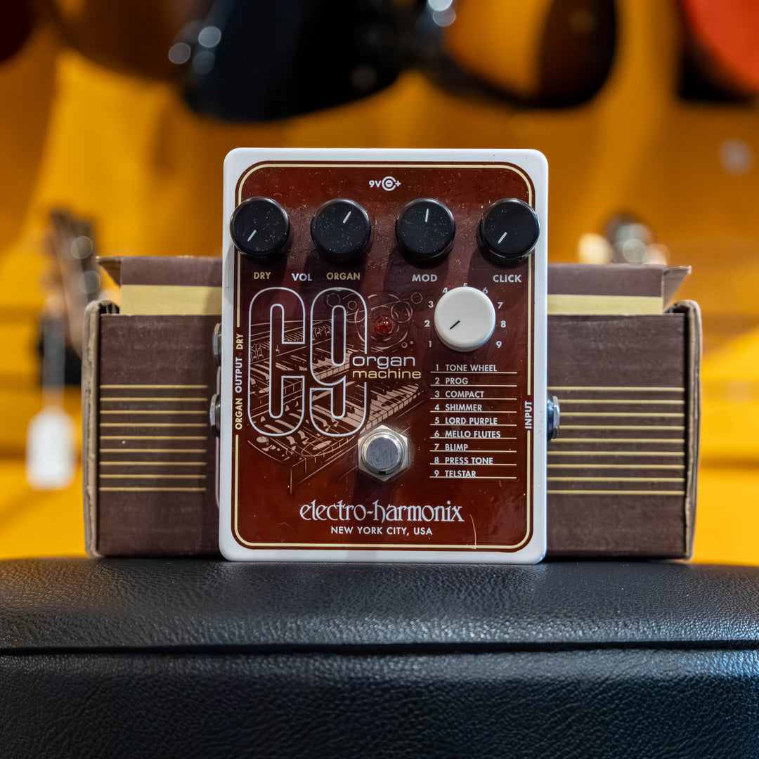 ehx c9 pedal Electro Harmonix - C9 Organ Machine w/ Box & PWR Supply