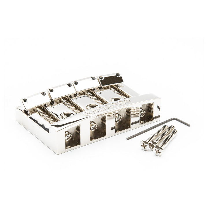 Allparts BB-3341-001 Leo Quan® Badass I™ Bass Bridge, 4 String - Nickel