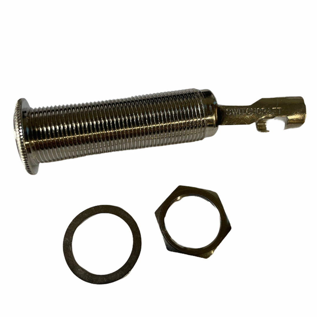 Allparts EP-0151 Switchcraft® 151 Mono Long Threaded Jack Single item