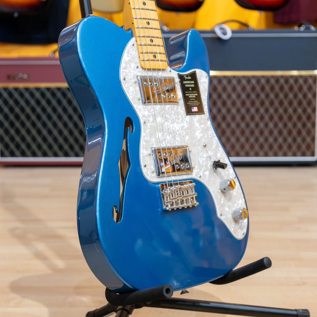 Fender American Vintage II '72 Telecaster Thineline Electric Guitar (Blue)