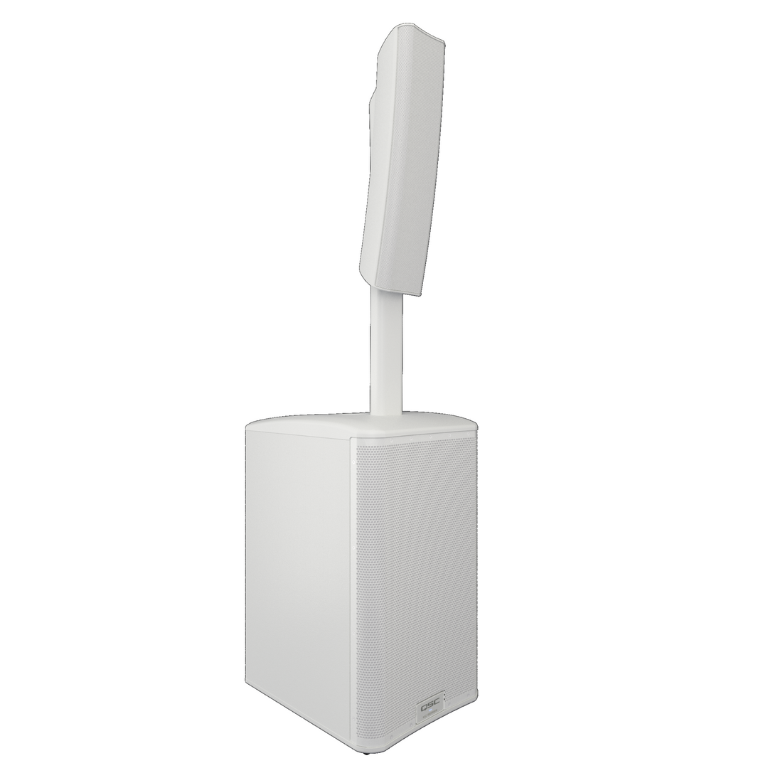 QSC KC12-WH 12" 3-Way Column Loudspeaker System with Bluetooth - White