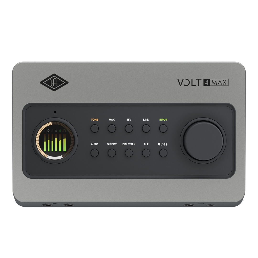 Universal Audio Volt 4 Max 12-in / 6-out USB Audio Interface with Onboard Tone Shaping and Compression