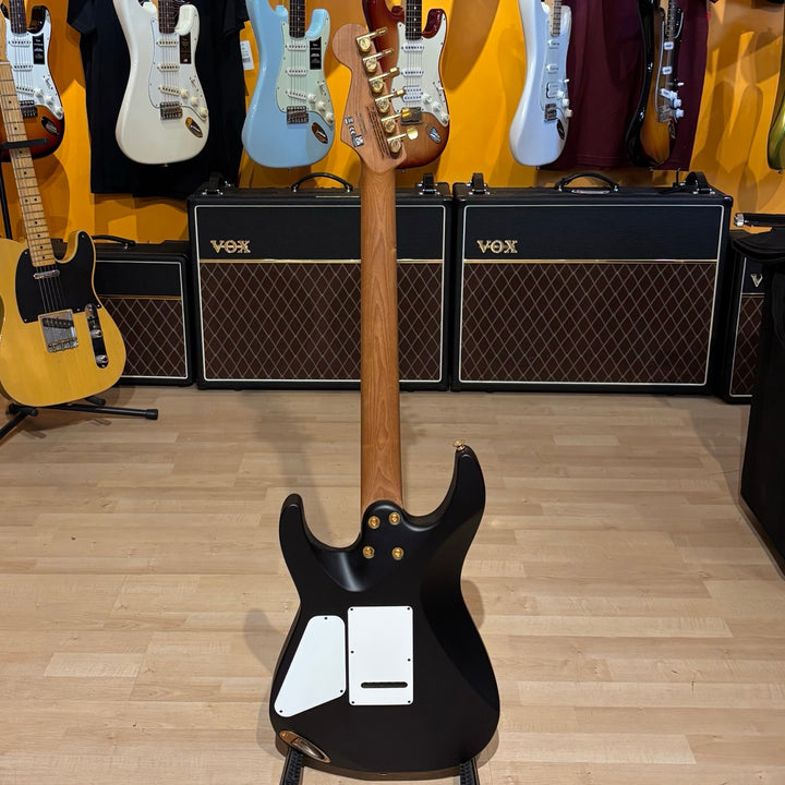 Charvel - Pro Mod DK24 HH Poplar Burl - Trans BLK Burst (2022 - No Case Or Bag) - USED