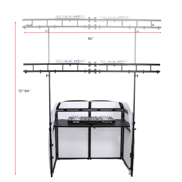 ProX XF-MESATRUSS 8FT x 8FT Mesa Facade Truss Lighting Stand w/ Carry Bag