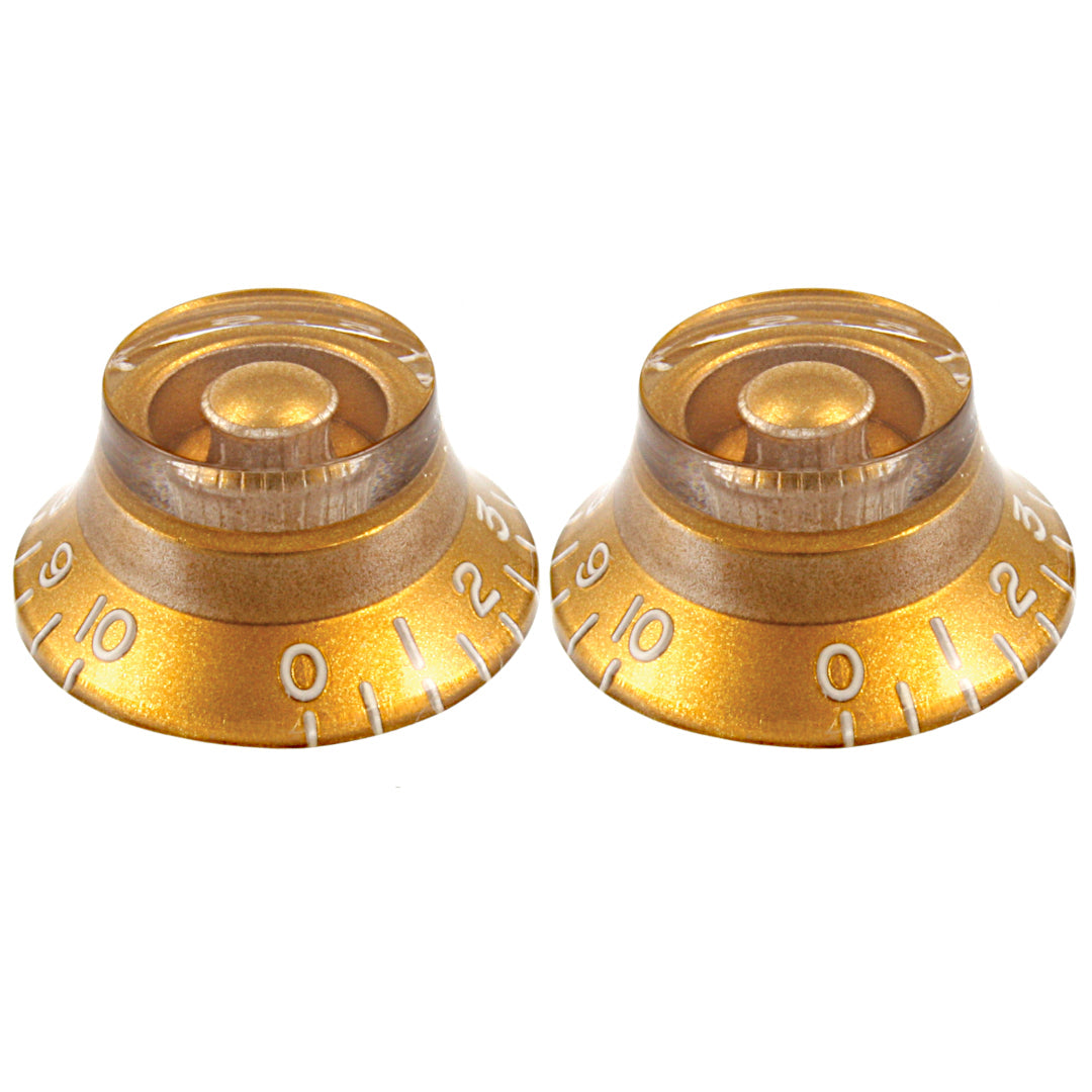 Allparts PK-0140-B32 Gold Bell Knobs - 50 Piece Bulk Pack