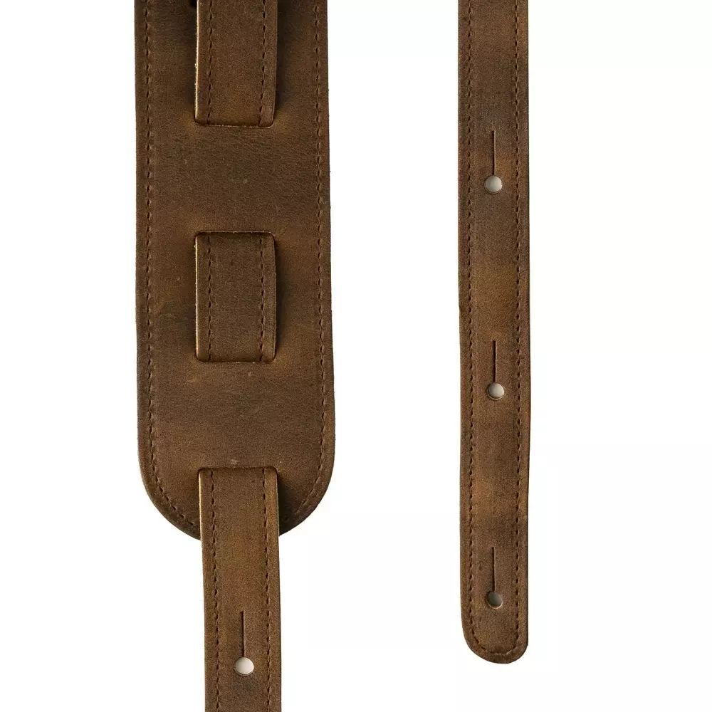 PRS 2.5" PRS Leather Birds Strap - Distressed Brown