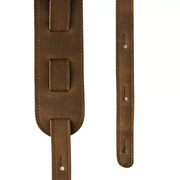 PRS 2.5" PRS Leather Birds Strap - Distressed Brown