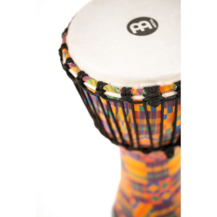 Meinl Percussion 8" Rope Tuned Travel Series Djembe Synthetic Head (Patented) Kenyan Quilt