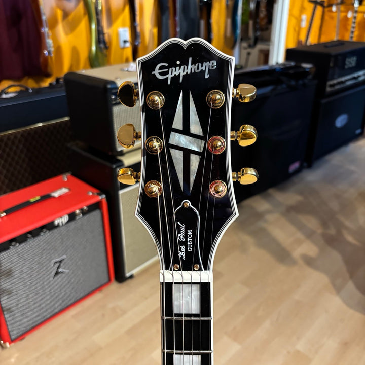 Epiphone - Les Paul Custom w/ Epiphone DLX Gig Bag (Ebony - Kalamazoo Headstock- 2025 ) - USED